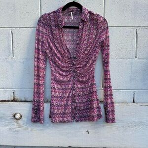 Free people mesh shirt